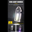 Outdoor Camping COB LED Work Torch Waterproof Pocket Flashlight Whistle