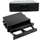 Dash Universal Kit Drink Cup Holder Double Din Storage Box Car Radio Pocket