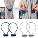 Tie Rope Home Decor Holdbacks Curtain Tiebacks Buckle Clips Strong Magnetic