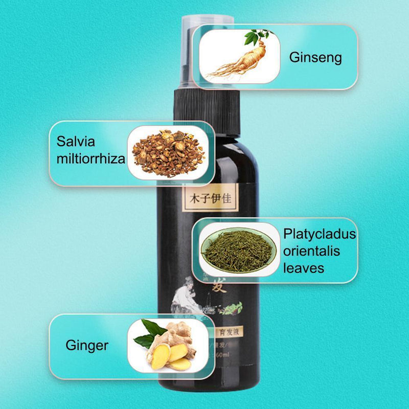 Anti-hair loss liquid He Shou Wu Ginger Extract Essence Shampoo Hair Dense_