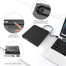 USB 3.0 External DVD RW CD Writer Drive Burner Drive-free Disk Reader Player