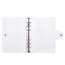 PVC Loose-Leaf Shell Notebook Diary Hand Account Binder (Transparent A6)