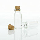 Wholesale 4pcs 10ML 22x50mm Small Empty Clear Glass with Bottles Cork Vials S4Y9