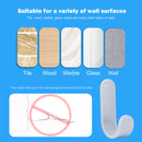 Wall Mounted J-Type Clothes Hook Durable Self-adhesive Hook (4pcs Grey)