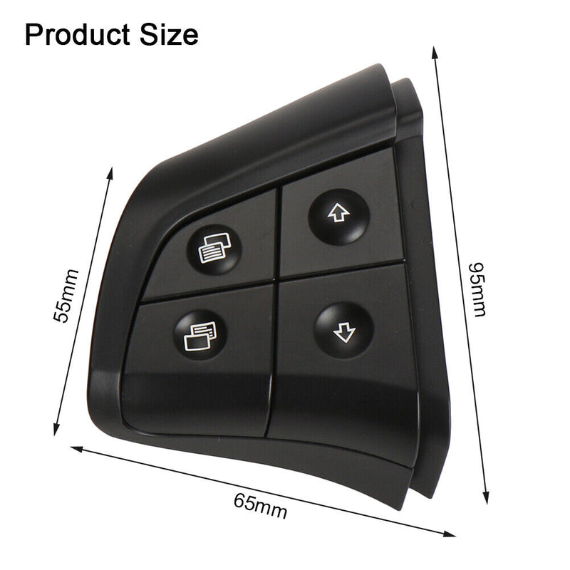 4 Keys Steering Wheel Switch Button for Benz ML/GL/R/B Class (Black Left) Newly