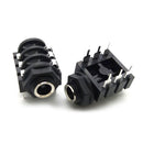 10Pcs 6PIN 6.35mm Microphone Female Stereo Audio Socket Jack Connector