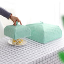 Kitchen Insulated Aluminum Foil Cover Foldable Food Cover (Red Lattice S)