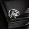 2 Pcs/Set Simple Adjustable Alloy Shark Open Rings Jewelry Gi1r Unisex O4J6