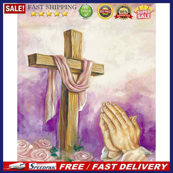 Abstract Cross Oil Paint By Numbers DIY Handpainted on Canvas Wall Art Pict