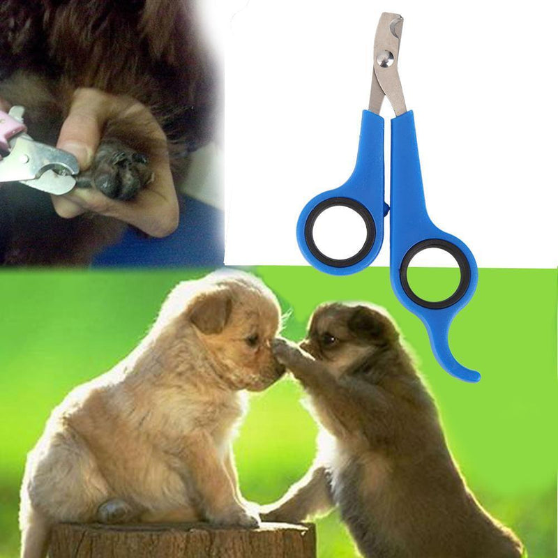 Pet Nail Toe Clipper Scissors Stainless Steel Dog Claw Cutter(Blue Black) Newly