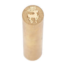 Retro Cylindrical Seal Wax Brass Envelope Seal Stamp Customs Accessory (H) Newly