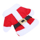 1pcs Handmade Christmas Santa Dresses and Pants Cutlery Cutlery Holder Tas