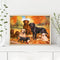 Acrylic Painting By Numbers DIY Dog Drawing Hand Painted Wall Pictures Craft