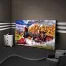 Diamond Embroidery Drawing Train Rhinestone Craft Full Drill Diamond Painting