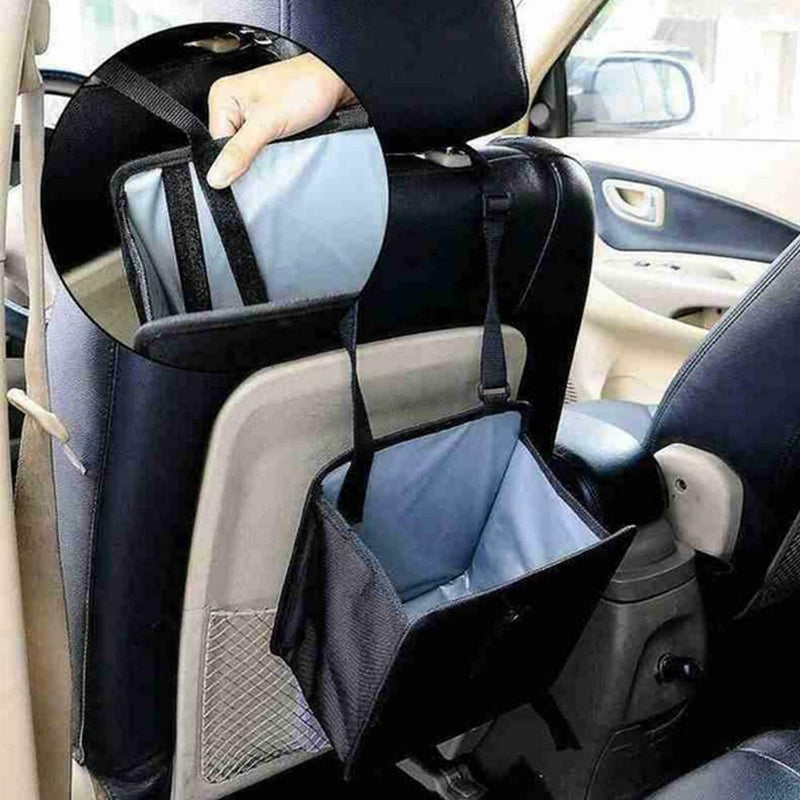 Car Trash CanLeak Waterproof Car Garbage Bag Hanging Trash Auto Bin Y4E0
