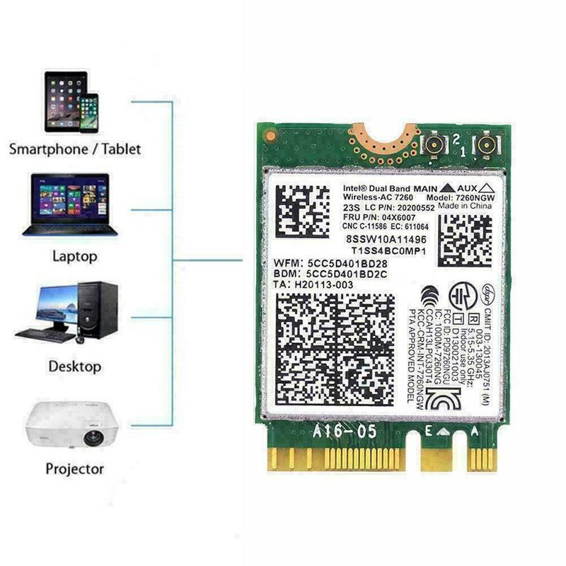 For Lenovo Thinkpad Intel Dual Band Wireless AC Bluetooth E5K3 4.0 N4B0 F7Q0