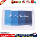 4 Colors Gradient Inkpad DIY Stamp Colored Ink Pad Printing Stationery(1) Newly