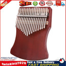 Portable 17-Key Mahogany Veneer Kalimba Thumb Piano Mbira Sanza (Coffee) Newly