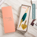 Student Wedding Supplies Calligraphy Feather Dip Pen+Pen Holder Kit (D) Newly