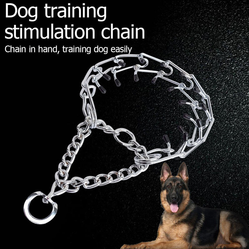 Stainless Steel Dog Collar German Shepherd Adjustable Links Prong Pinch Col
