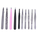 Hair Pluckers Eyelash Extension Clip Eyebrow Tweezer Stainless Steel