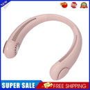 Mini Neck Fan Bladeless USB Rechargeable Neck Air Cooler (Pink 3000mAh)