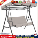 2pcs Waterproof Garden Patio Courtyard Swing Seat Cover + Top Cover (Grey) Newly