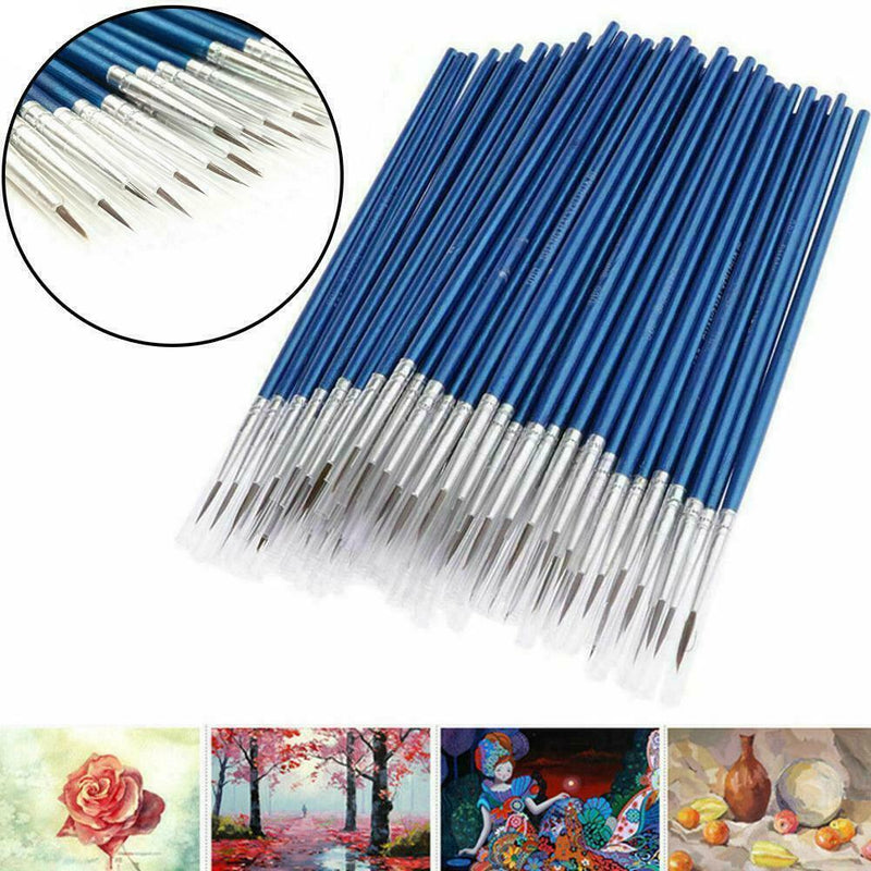 100pc Micro Extra Fine Detail Painting Brushes Art Set Craft Brushes Paint H1U2