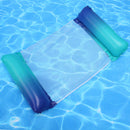 Foldable Floating Row Water Hammock Outdoor Inflatable Lounger (Gradient)