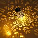 LED Shower Solar Light String Star Waterproof Yard Projector Art Light (A) Newly