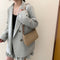 Women Solid Evening Clutch Shoulder Handbags PU Leather Totes Bags (Khaki)