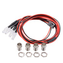 4pcs 5mm LED for 1/12 1/18 1/10 1/8 Axial Rc4wd RC Cars 70cm Headlight Taillight