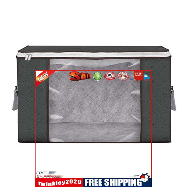 Comforter Storage Bag Large Organizer for Bedding Blanket Clothes Foldable