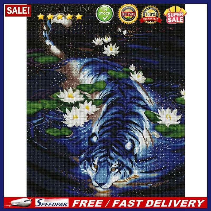 5D Diamond Painting Kit Animals Full Round Drill DIY Rhinestone Picture Hom