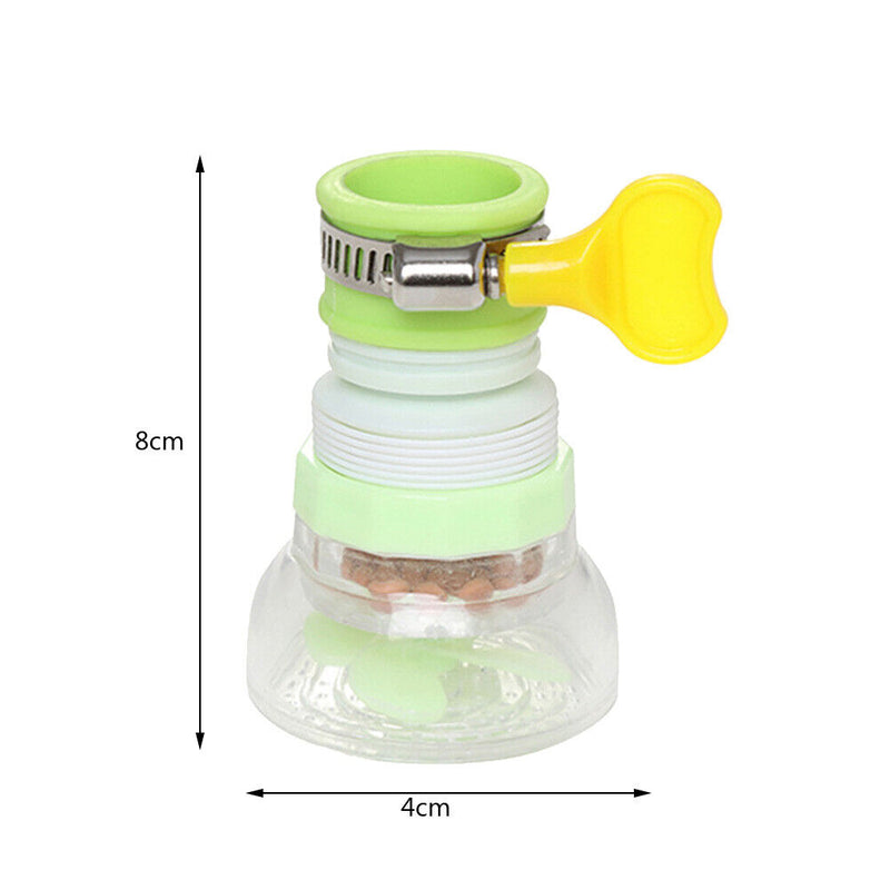 Kitchen Faucet Spouts Tap Splash-Proof Water Purifier Filter Tools (Green) Newly