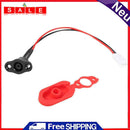 Electric Scooter Power Charger Cord Cable+Charging Port Plug Cover Set for M365