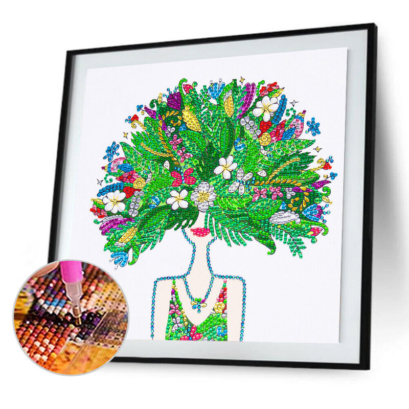 Diamond Painting 5D DIY Bouquet Girl Partial Special Drill Rhinestone Kit