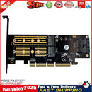 3 in 1 Msata PCIE M.2 NGFF NVME SATA SSD to PCI Express 4X SATA3 Apapter Newly