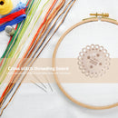 DIY Embroided Hollow Thread Board Wooden Household Cross Stitch Needle Board