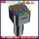 Car Bluetooth-Compatible Fast Charger Transmitter Handsfree FM Audio Receiver