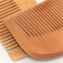 Tool Anti-Static Mustaches Brush Beard Hair Comb Fine Coarse Teeth Peach Wood