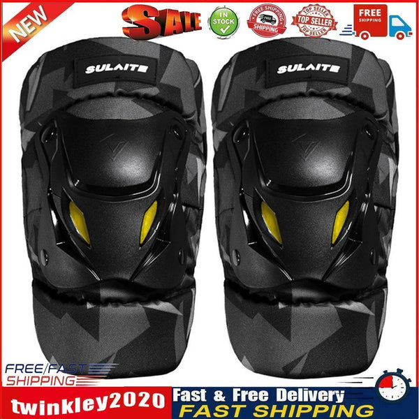 SULAITE Winter Motorcycle Knee Pads Riding Protective Gear Camo 1 Pair Newly