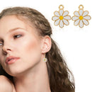 Charms Charm Beads Daisy Charm Flower Pendants Daisy Flower Flower Charm
