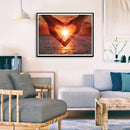 5D DIY Full Drill Diamond Painting Love Hands Cross Stitch Embroidery Rhine