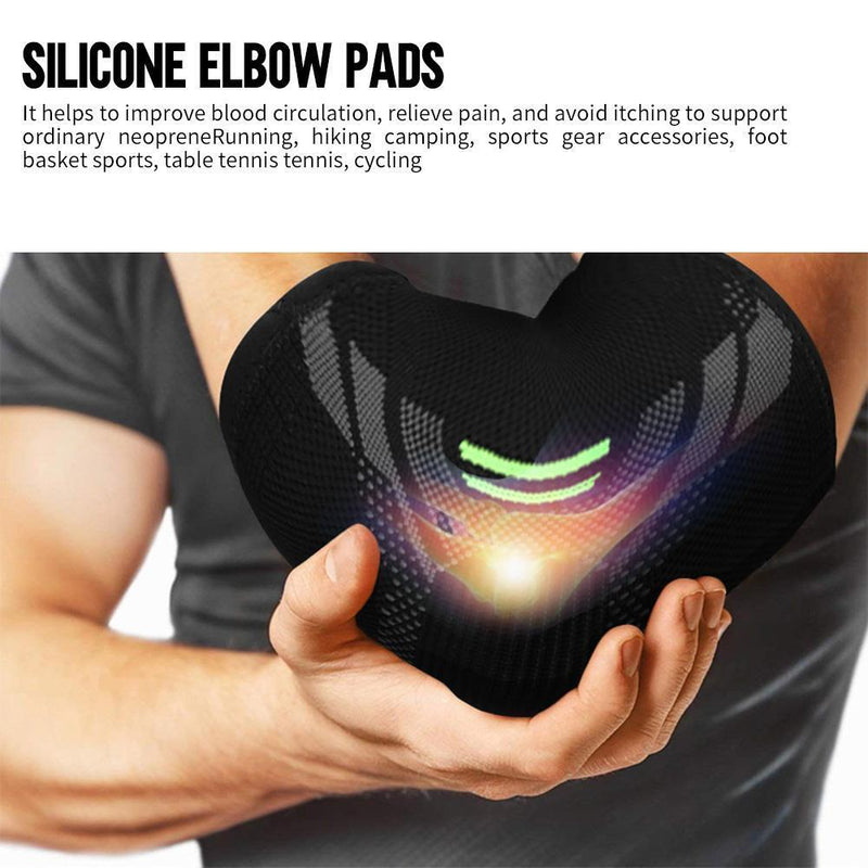 Outdoor Sports Knitting Compression Elbow Brace Pad Support Arm Protector Sle
