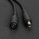 DC 5.5x2.1mm Male Female Extension Cable for CCTV Camera LED Strip (0.5m) Newly