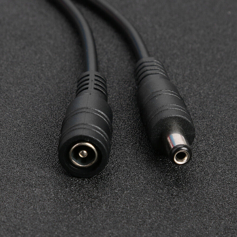 DC 5.5x2.1mm Male Female Extension Cable for CCTV Camera LED Strip (0.5m) Newly