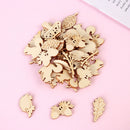 Decoration Hedgehog Mushroom Scrapbooking Wooden Craft Squirrel Leaves Shape
