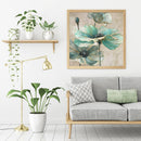 Full Embroidery Cotton Thread Cross Stitch 11CT Counted DIY Lotus Leaf Kit