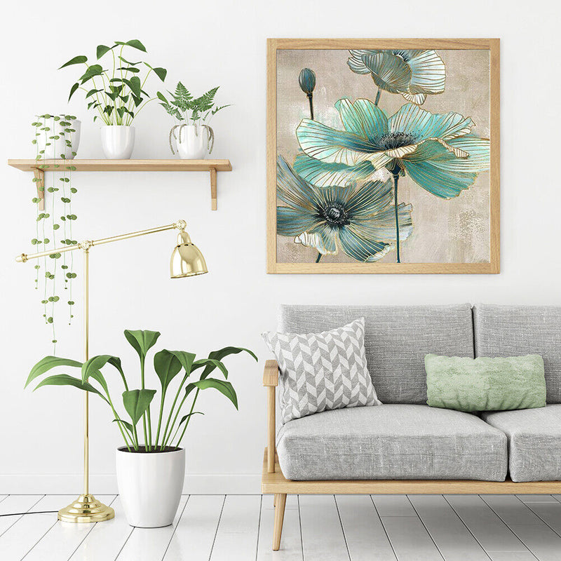 Full Embroidery Cotton Thread Cross Stitch 11CT Counted DIY Lotus Leaf Kit